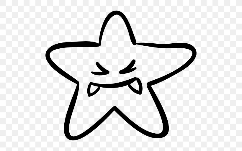 Halloween Star Clip Art, PNG, 512x512px, Halloween, Area, Black, Black And White, Face Download Free
