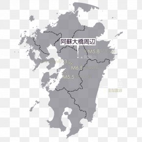 Earthquake Maps - Fukuoka Saga Vector Graphics Clip Art Information PNG