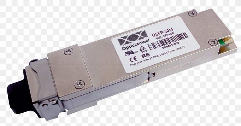 QSFP Small Form-factor Pluggable Transceiver Wavelength-division Multiplexing 10 Gigabit Ethernet XFP Transceiver, PNG, 1032x543px, 10 Gigabit Ethernet, Qsfp, Electrical Connector, Electronic Component, Electronics Accessory Download Free