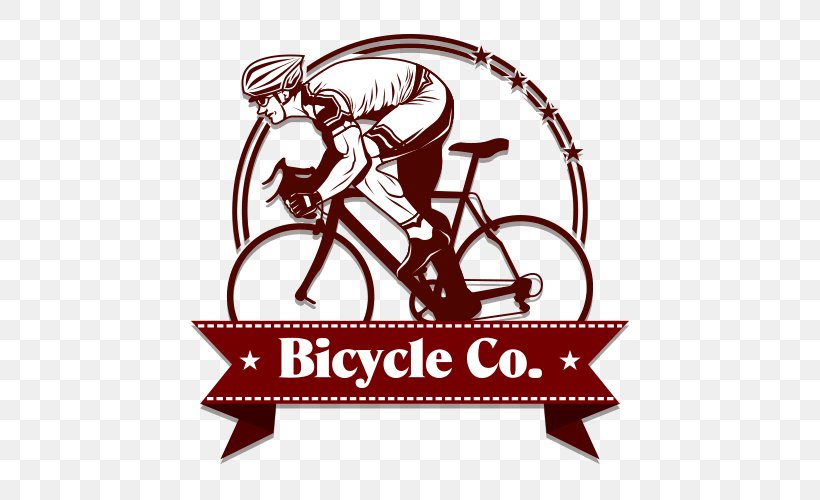 T-shirt Bicycle Cycling Logo, PNG, 500x500px, Tshirt, Area, Art, Bicycle, Brand Download Free