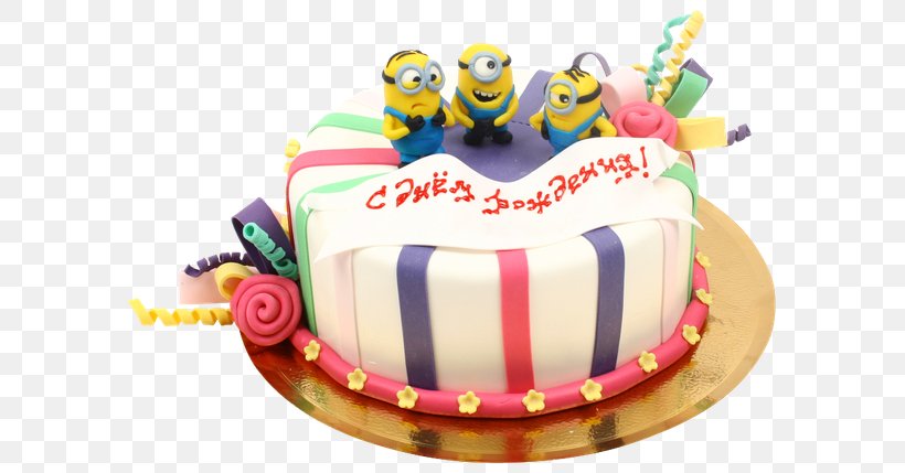 Torte Birthday Cake Minions, PNG, 600x429px, Watercolor, Cartoon, Flower, Frame, Heart Download Free