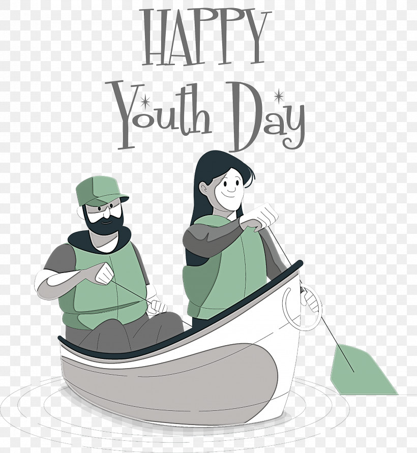 Youth Day, PNG, 2758x3000px, Youth Day, Behavior, Cartoon, Character, Green Download Free