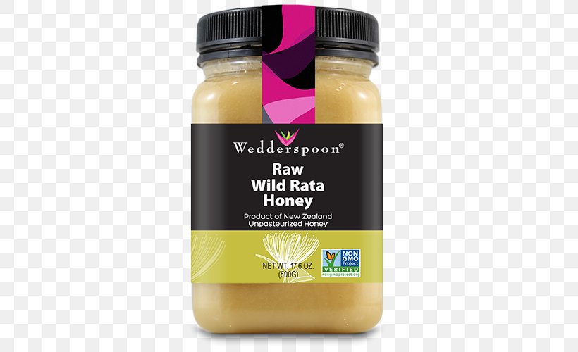 Wedderspoon Organic USA Mānuka Honey Organic Food Bee, PNG, 500x500px, Honey, Bee, Butter, Condiment, Flavor Download Free