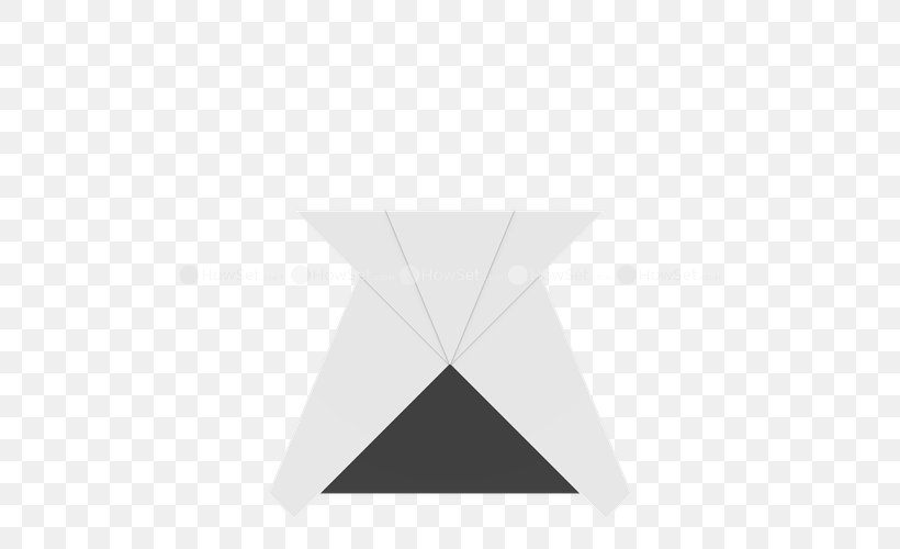Paper Triangle Origami, PNG, 500x500px, Paper, Animal, Black, Brand, Diagram Download Free