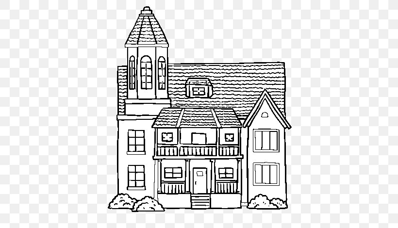 Coloring Book Drawing House Building ColoringCrew, PNG, 600x470px, Coloring Book, Area, Artwork, Balcony, Black And White Download Free
