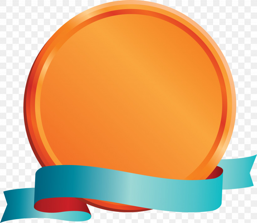 Emblem Ribbon, PNG, 3000x2605px, Emblem Ribbon, Orange Download Free