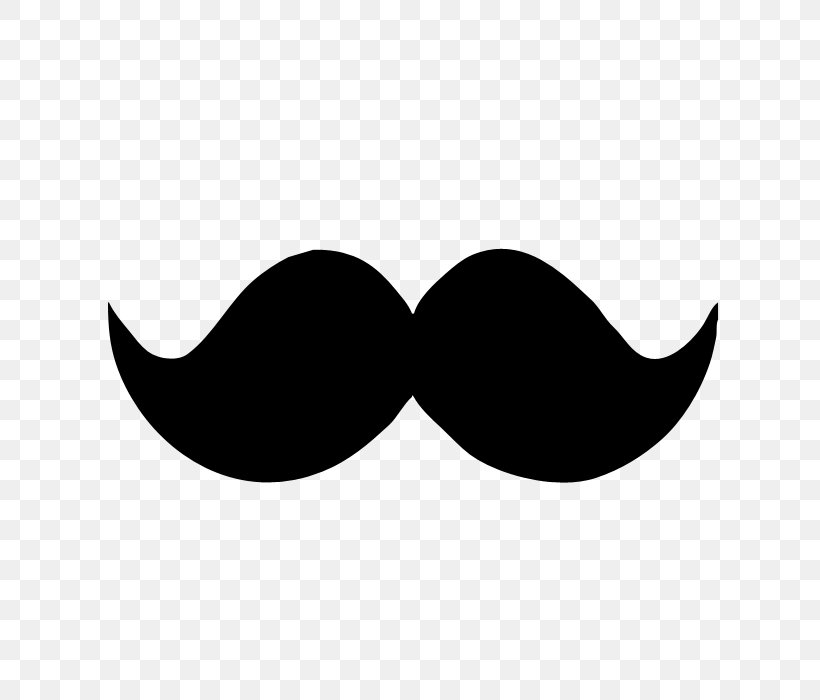 Handlebar Moustache T-shirt Clip Art, PNG, 700x700px, Moustache, Black, Black And White, Drawing, Eyewear Download Free