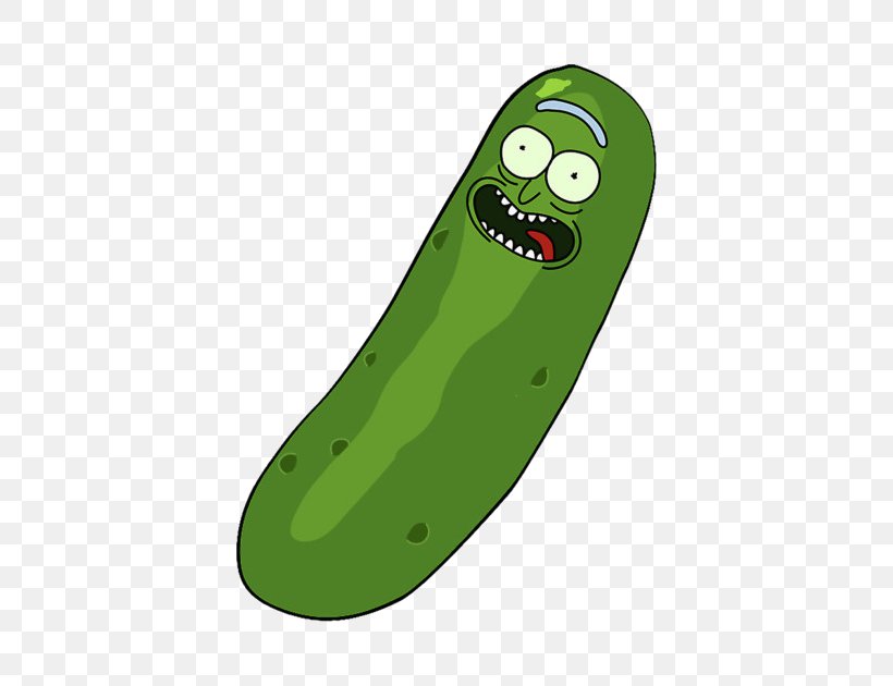 Rick Sanchez Pickled Cucumber Pickle Rick Pickling Morty Smith, PNG, 630x630px, Rick Sanchez, Animation, Cucumber, Food, Grass Download Free