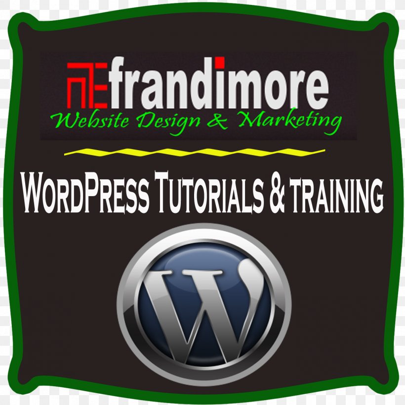 Wordpress: Ultimate Beginner's Guide To Creating Your Own Website Or Blog Banner Logo Brand Green, PNG, 1400x1400px, Banner, Advertising, Area, Blog, Brand Download Free