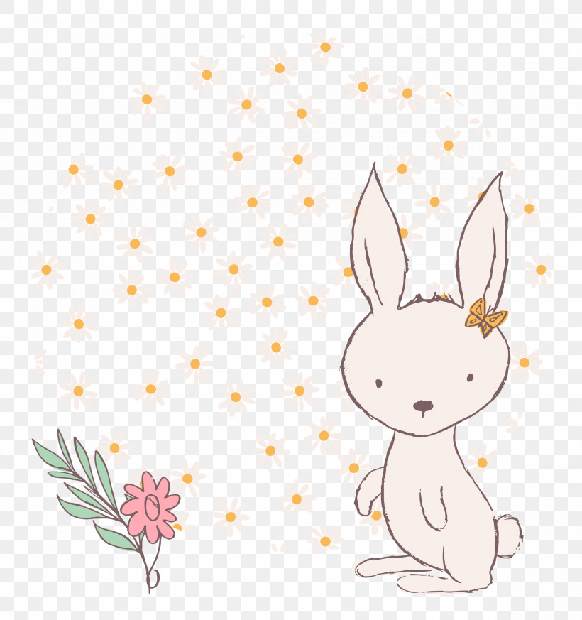 Easter Bunny, PNG, 2347x2500px, Cartoon Rabbit, Cartoon, Character, Cute Rabbit, Easter Bunny Download Free