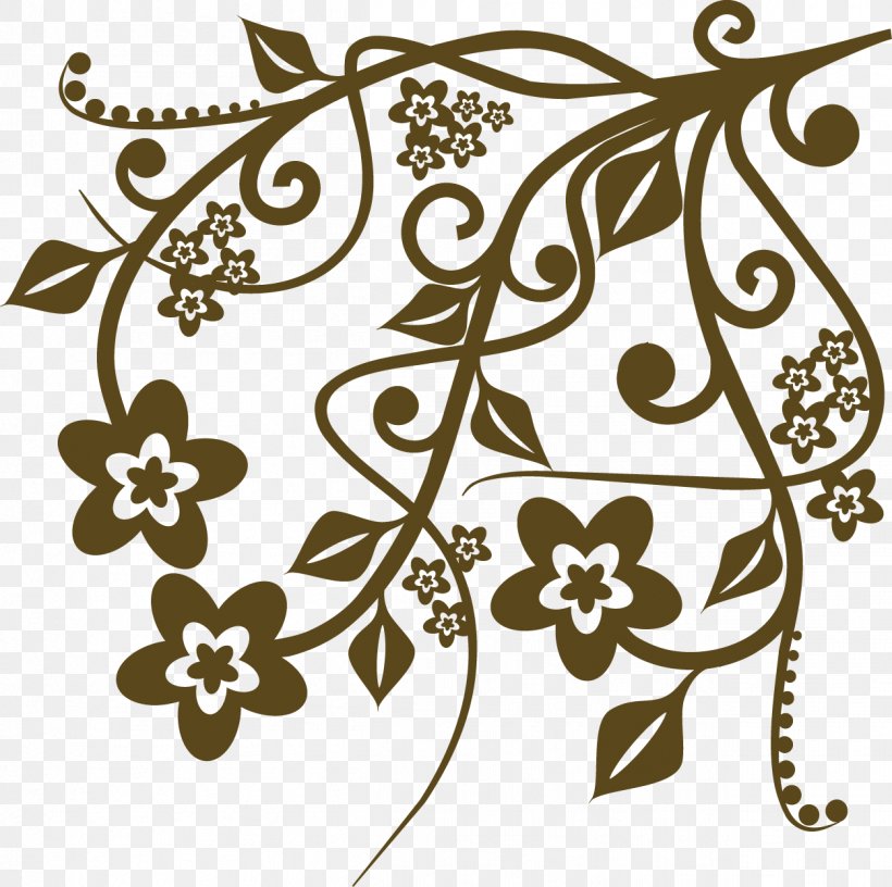 Floral Design Visual Arts Leaf, PNG, 1252x1246px, Floral Design, Art, Black And White, Branch, Flora Download Free