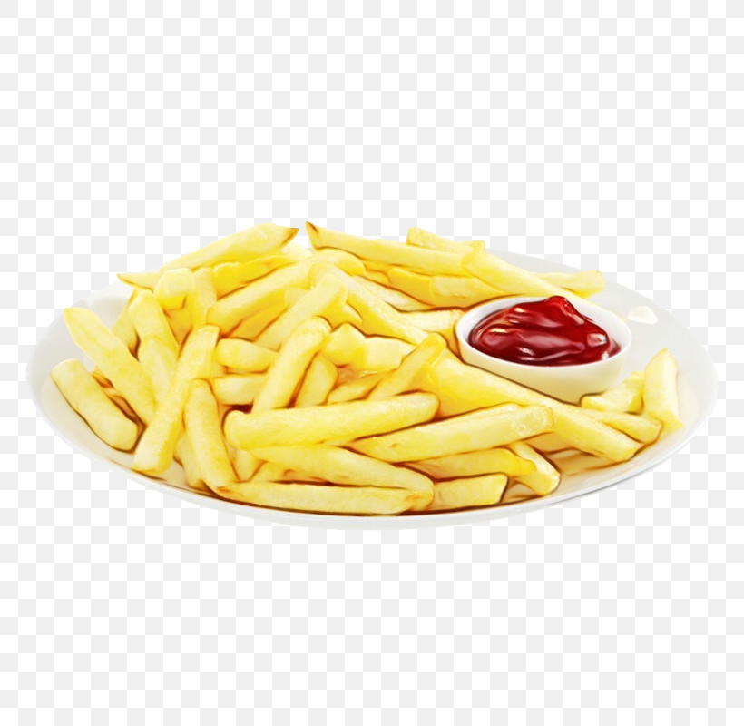 French Fries, PNG, 800x800px, Watercolor, American Food, British Cuisine, Comfort Food, Cuisine Download Free