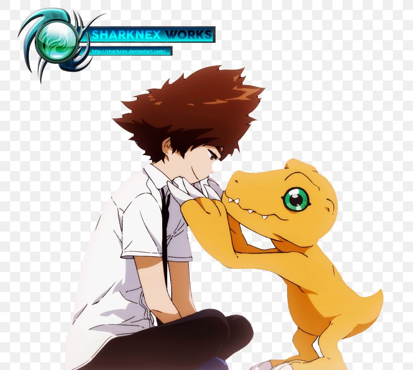 Tai Kamiya Agumon YouTube Biyomon Digimon Adventure Tri., PNG, 785x735px, Watercolor, Cartoon, Flower, Frame, Heart Download Free