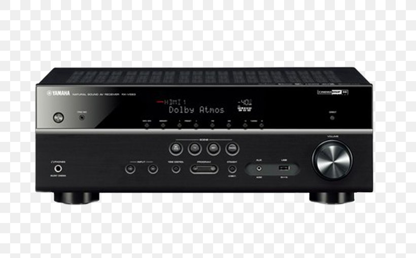 AV Receiver Yamaha Corporation Audio 5.1 Surround Sound Home Theater Systems, PNG, 748x509px, 51 Surround Sound, Av Receiver, Audio, Audio Equipment, Audio Power Amplifier Download Free