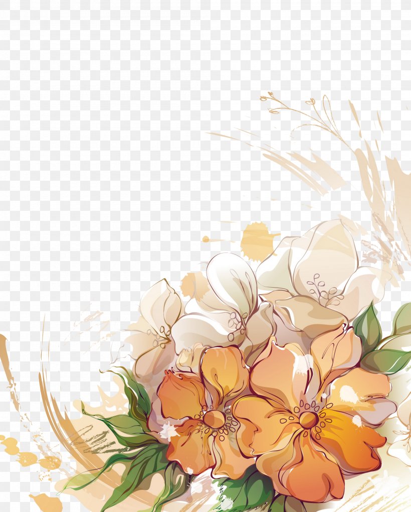 Flower Drawing, PNG, 2000x2488px, Flower, Art, Color, Cut Flowers, Digital Image Download Free
