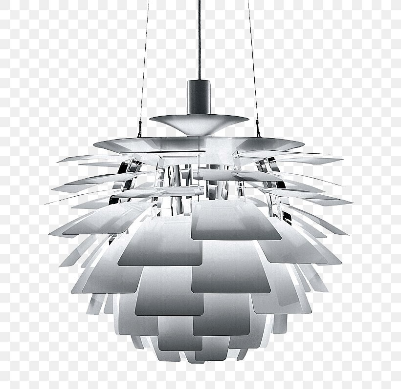 Louis Poulsen PH Artichoke Designer PH-lamp, PNG, 698x797px, Louis Poulsen, Black And White, Ceiling Fixture, Danish Design, Designer Download Free