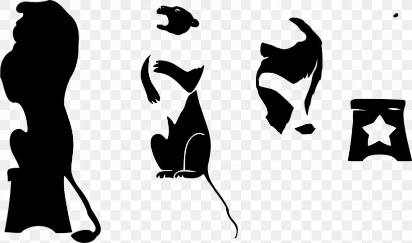 Cat White Human Behavior Silhouette Clip Art, PNG, 911x539px, Cat, Behavior, Black, Black And White, Carnivoran Download Free