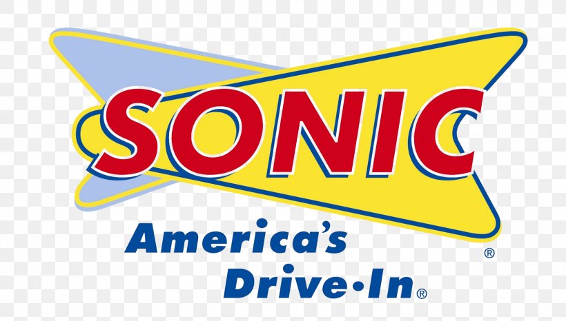 Logo Sonic Drive-In Restaurant Brand, PNG, 1600x911px, Logo, Area, Banner, Brand, Drawing Download Free