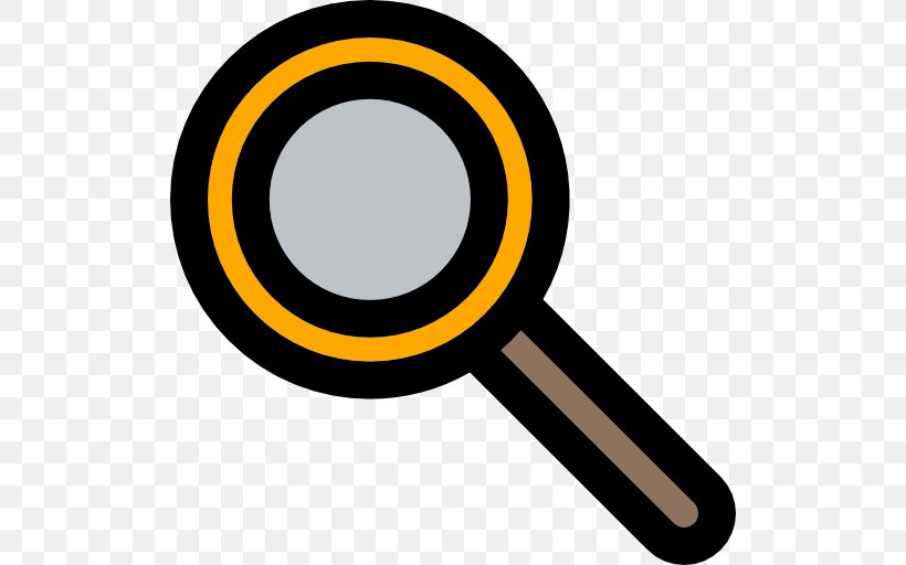Magnifying Glass Clip Art, PNG, 512x512px, Magnifying Glass, Glass, Symbol, Yellow, Zoom Lens Download Free