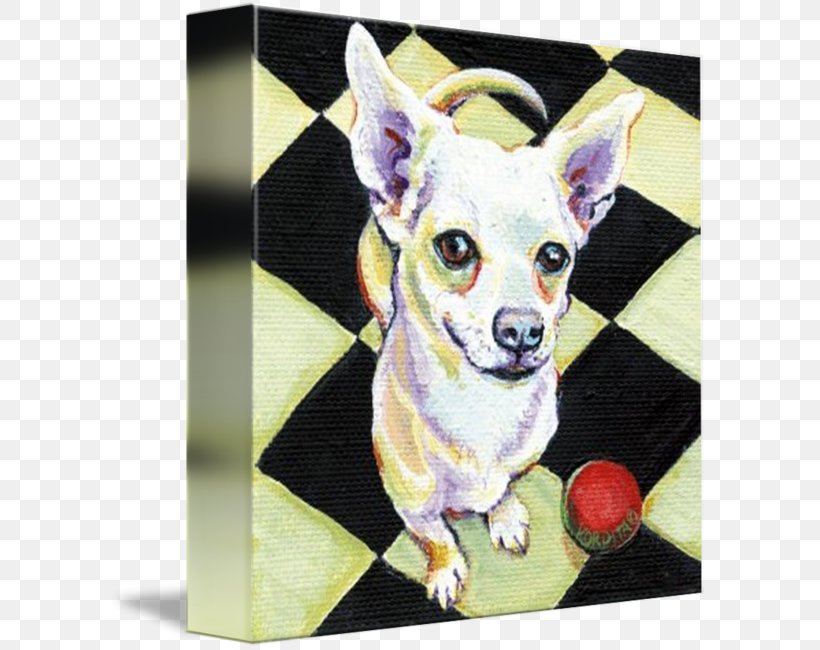 Chihuahua Dog Breed Toy Dog Painting, PNG, 599x650px, Chihuahua, Ball, Breed, Carnivoran, Dog Download Free