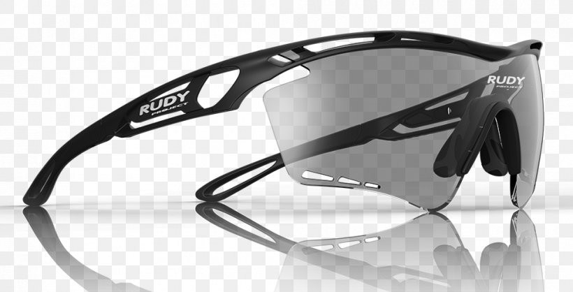 Goggles Rudy Project Tralyx Sunglasses Lens, PNG, 990x505px, Goggles, Athlete, Black, Brand, Cycling Download Free