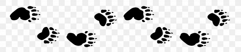 Paw American Black Bear Polar Bear Animal Track, PNG, 2550x552px, Paw, American Black Bear, Animal, Animal Track, Bear Download Free