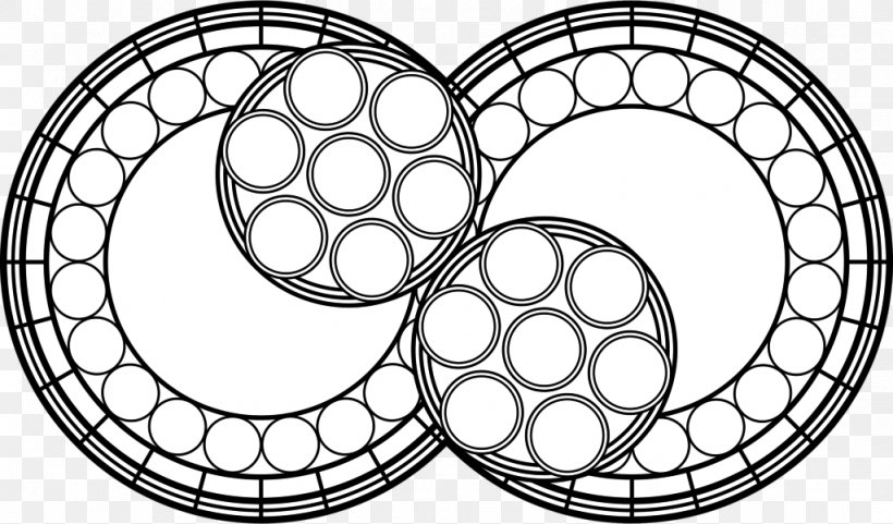 Window Stained Glass Drawing Pattern, PNG, 1024x601px, Window, Auto Part, Bicycle Wheel, Black And White, Clutch Part Download Free