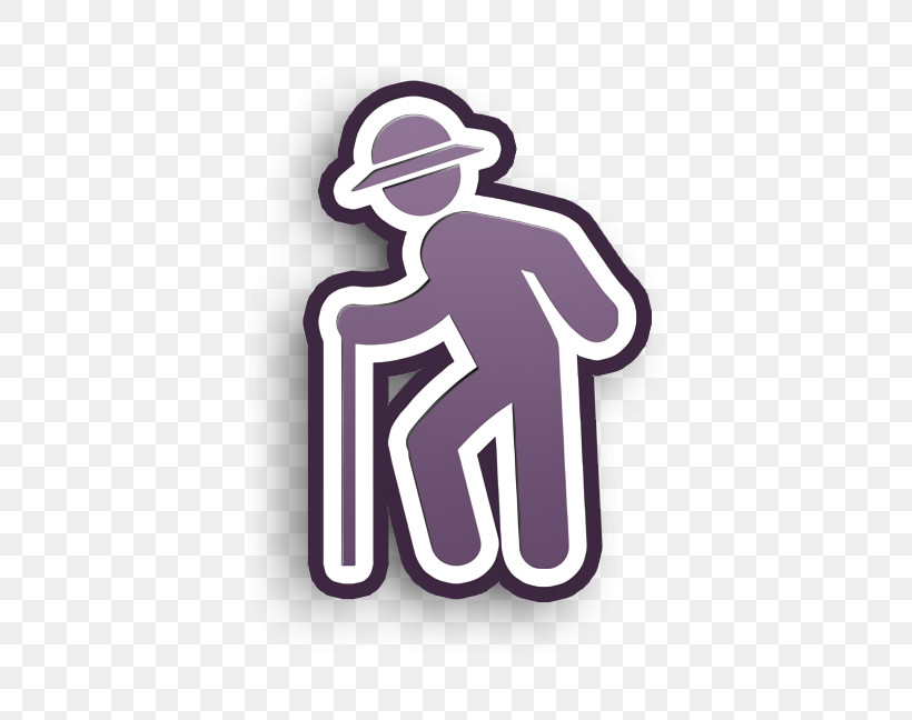 Humans Icon People Icon Old Man With Hat Walking With Cane Icon, PNG, 460x648px, Humans Icon, Age Icon, Logo, M, Meter Download Free