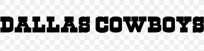 Logo Brand NFL Dallas Cowboys, PNG, 1200x300px, Logo, American Football, Black, Black And White, Brand Download Free