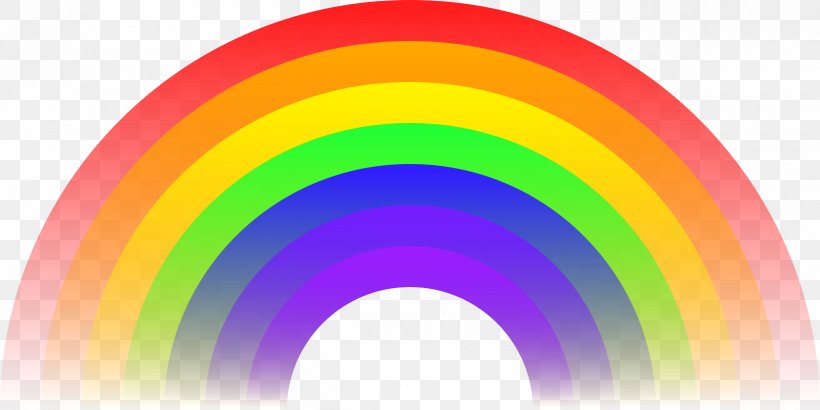 Rainbow Clip Art, PNG, 2400x1200px, Rainbow, Color, Image File Formats, Magenta, Product Download Free