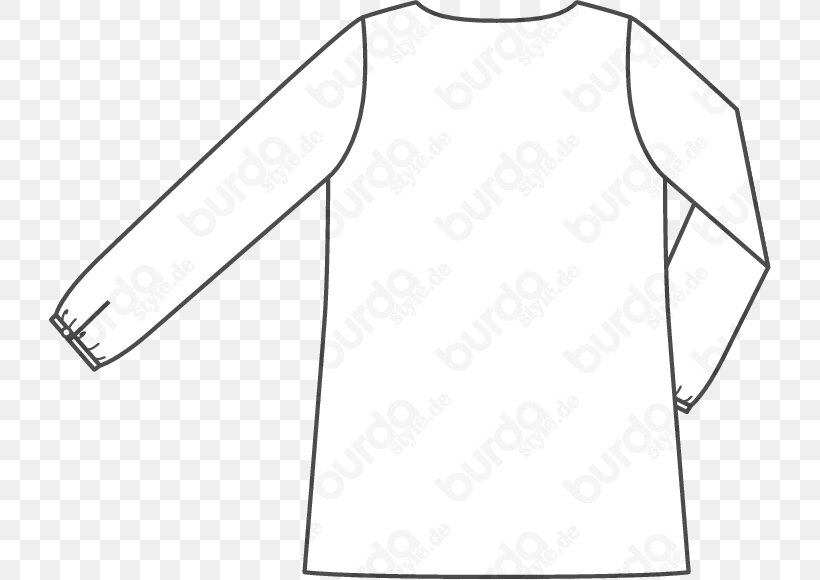 T-shirt Burda Style Collar Fashion Pattern, PNG, 722x580px, Tshirt, Black, Black And White, Blouse, Brand Download Free