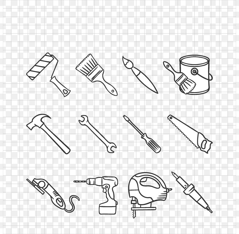 mechanic tools drawing