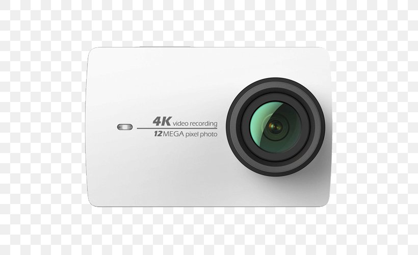 YI Technology YI 4K Action Camera 4K Resolution Digital Cameras, PNG, 500x500px, 4k Resolution, Action Camera, Camera, Camera Lens, Cameras Optics Download Free