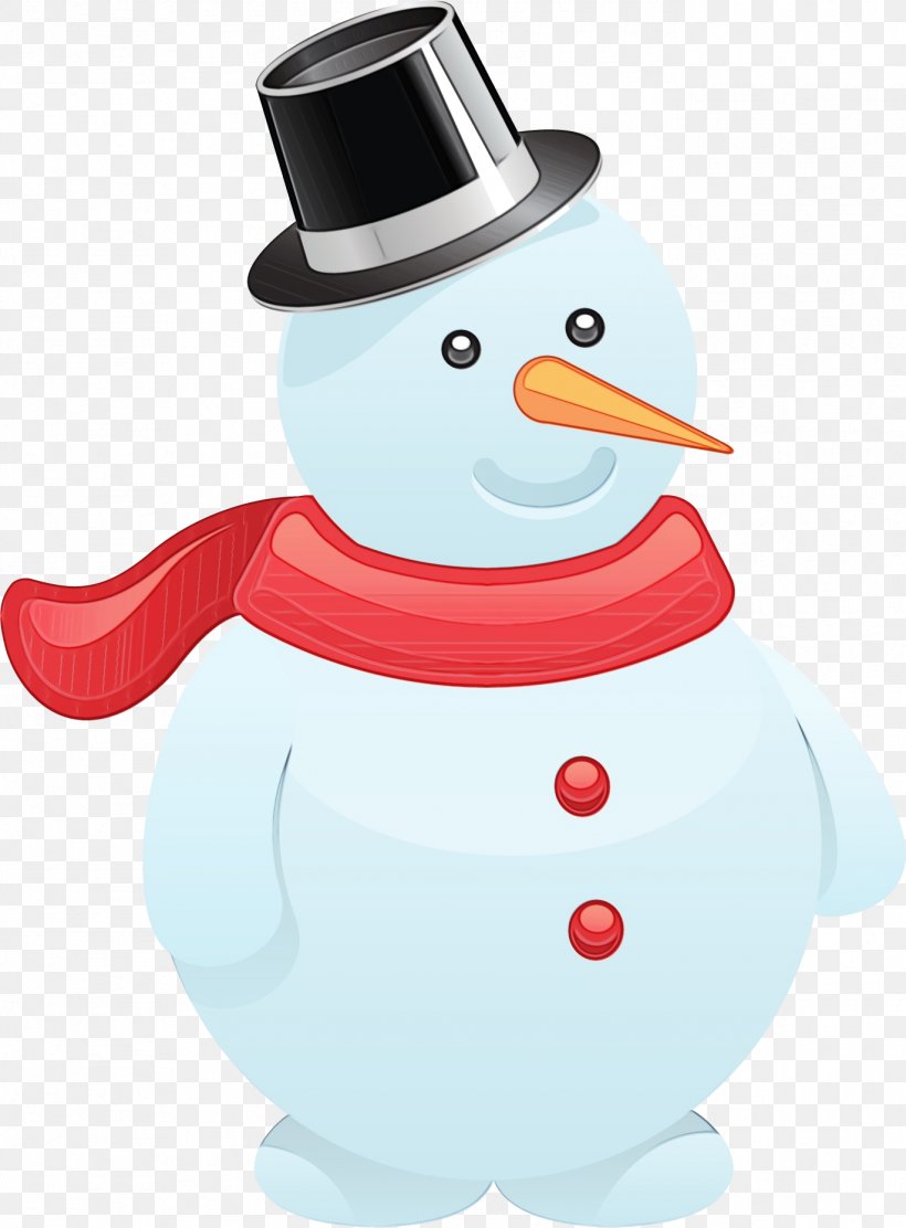 Snowman Cartoon, PNG, 1371x1860px, Watercolor, Beak, Bird, Cartoon, Flightless Bird Download Free