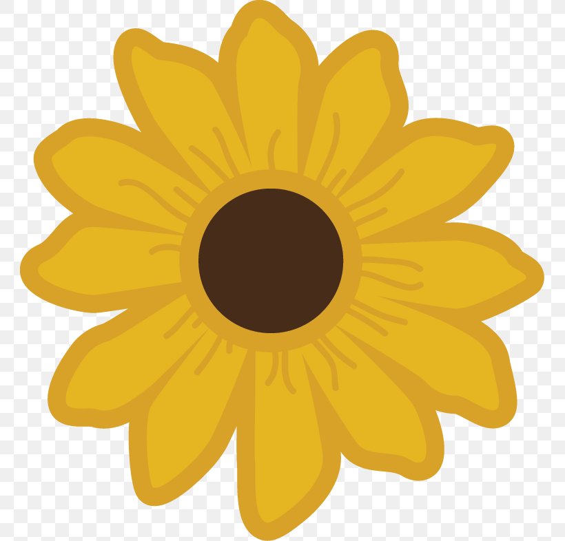 Common Sunflower Clip Art, PNG, 761x786px, Common Sunflower, Blackeyed Susan, Close Up, Color, Common Daisy Download Free