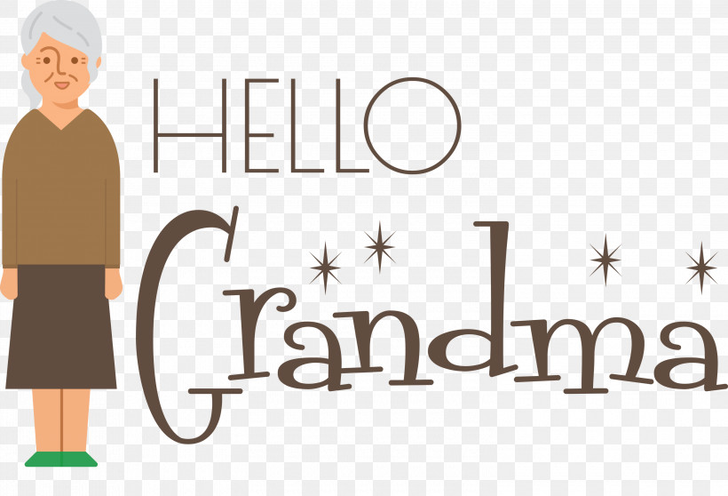 Hello Grandma Dear Grandma, PNG, 3000x2043px, Logo, Behavior, Human, Meter Download Free