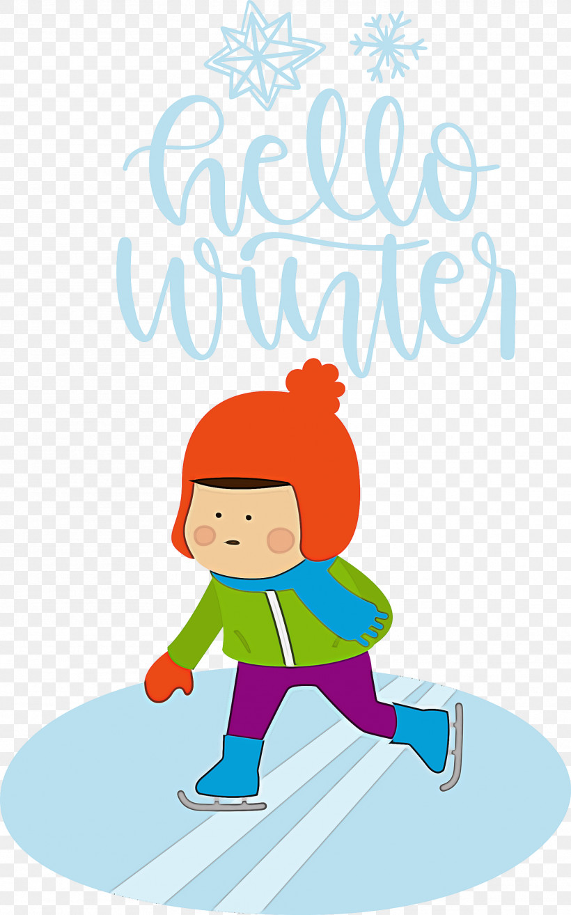 Hello Winter Welcome Winter Winter, PNG, 1871x3000px, Hello Winter, Behavior, Cartoon, Character, Happiness Download Free