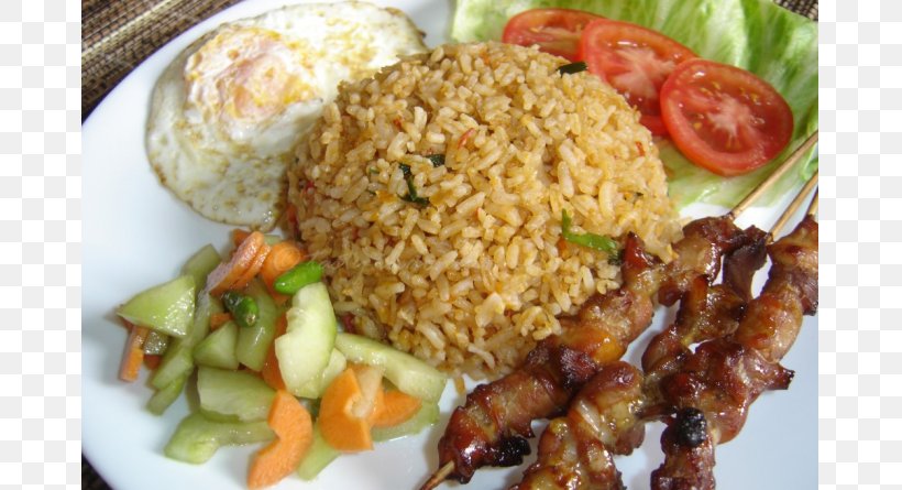 Nasi Goreng Indonesian Cuisine Pecel Javanese Cuisine Satay, PNG, 800x445px, Nasi Goreng, Asian Food, Biryani, Commodity, Cooked Rice Download Free
