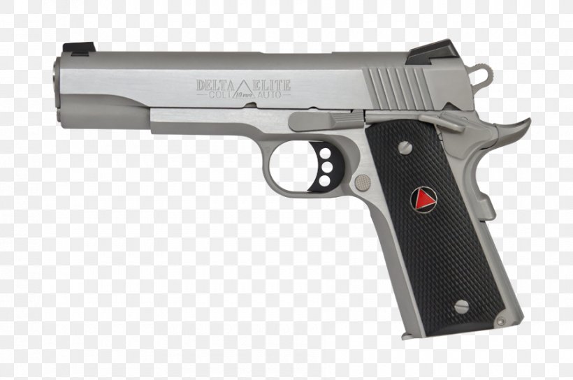 Springfield Armory 10mm Auto Colt Delta Elite M1911 Pistol Firearm, PNG, 900x598px, 10mm Auto, Springfield Armory, Air Gun, Airsoft, Airsoft Gun Download Free