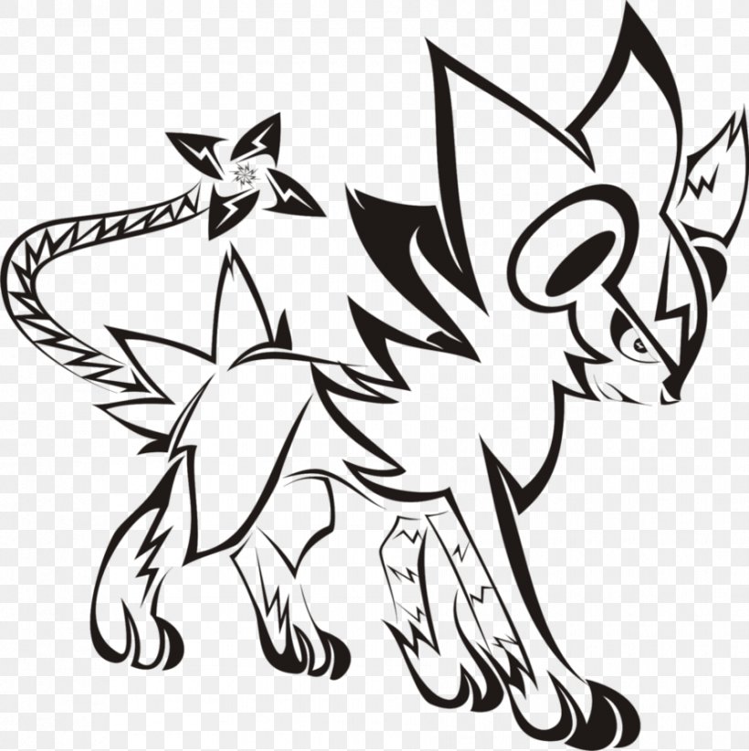 Luxray Pokémon Drawing Tattoo Luxio, PNG, 892x895px, Luxray, Artwork, Black, Black And White, Carnivoran Download Free