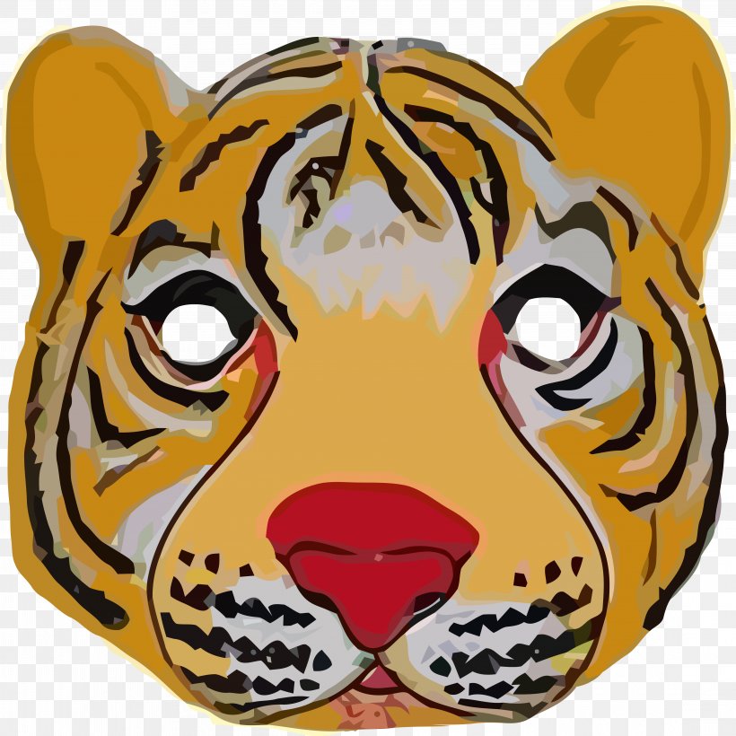 Tiger Mask Tiger Mask Tiger Face Mask Clip Art, PNG, 4433x4437px, Tiger, Animal Face Masks, Animal Figure, Animal Mask, Big Cats Download Free
