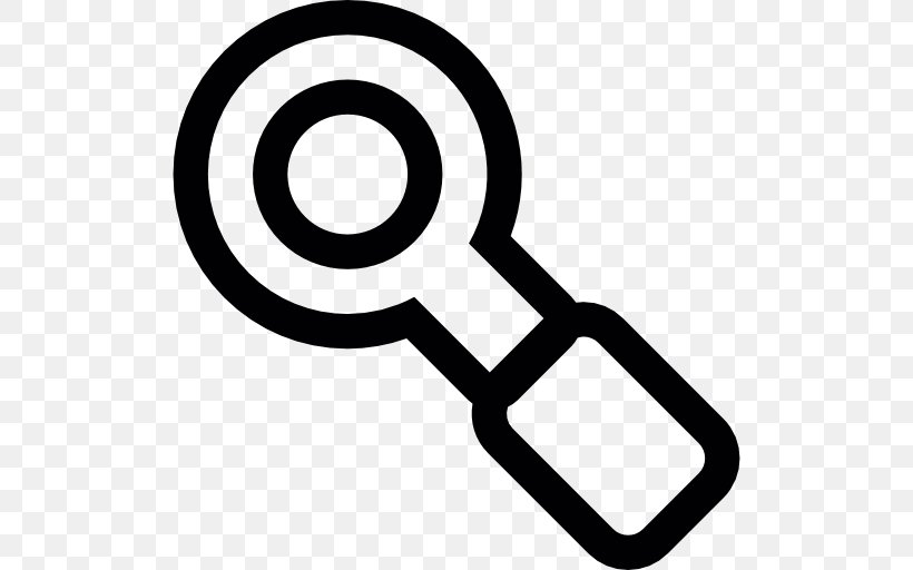 Magnifying Glass Magnifier Clip Art, PNG, 512x512px, Magnifying Glass, Area, Black And White, Glass, Magnification Download Free