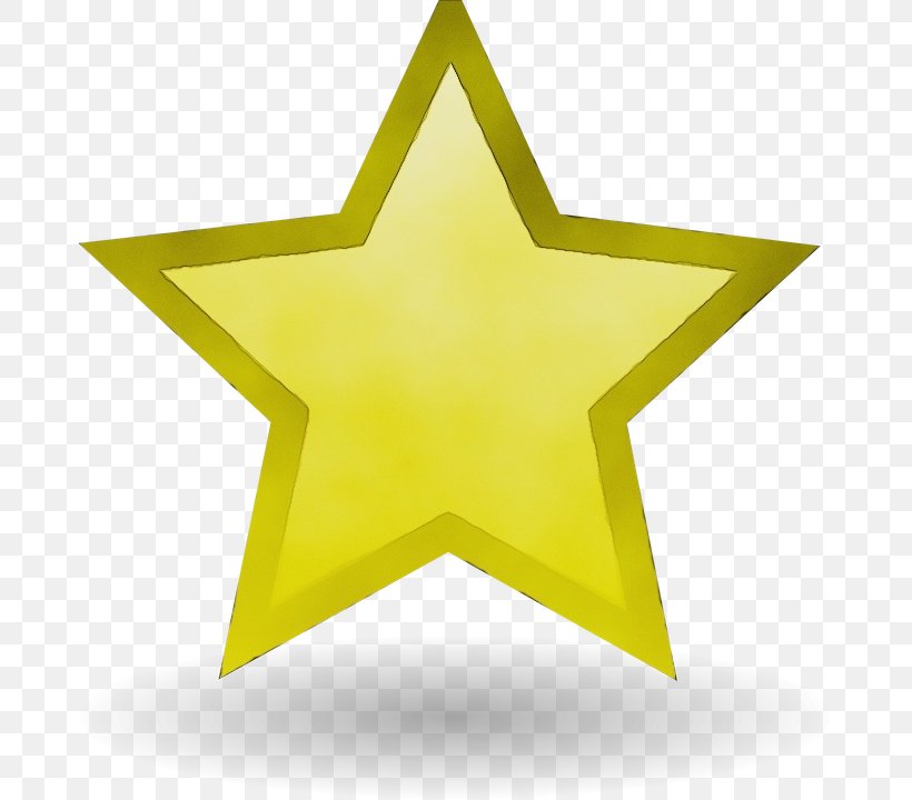 Yellow Star Symbol Clip Art, PNG, 687x720px, Watercolor, Paint, Star, Symbol, Wet Ink Download Free