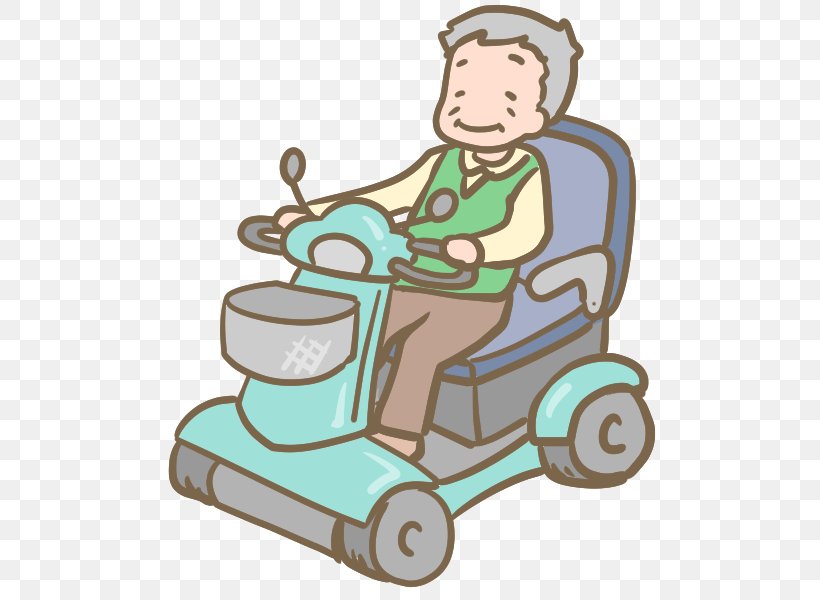Mobility Scooters Illustration Wheelchair Vehicle Grandfather, PNG, 600x600px, Mobility Scooters, Grandfather, Green, Man, Old Age Download Free