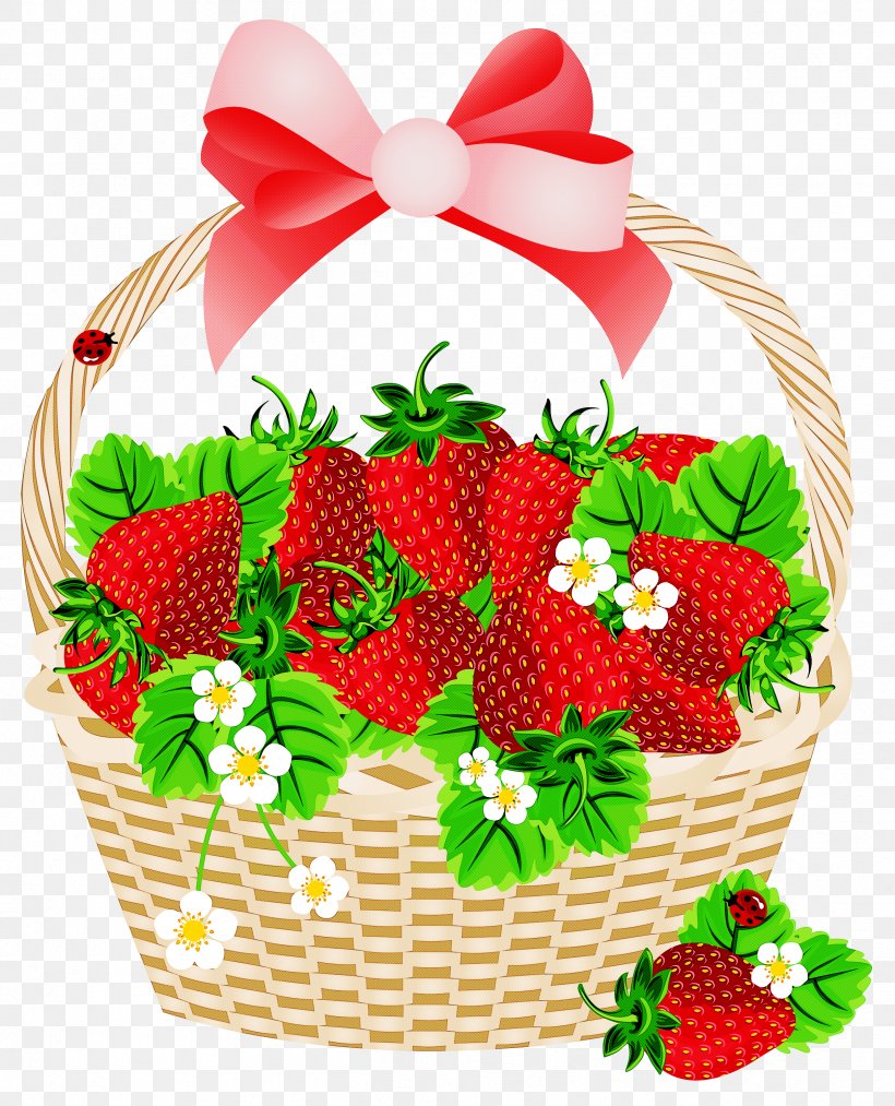 Strawberry, PNG, 2428x3000px, Fruit, Basket, Food, Gift Basket, Holly Download Free