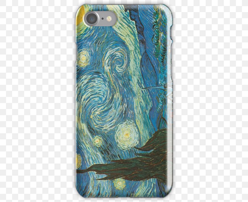 The Starry Night Starry Night Over The Rhône IPhone 6 Plus IPhone 6S IPhone 5s, PNG, 500x667px, Starry Night, Aqua, Art, Artist, Feather Download Free