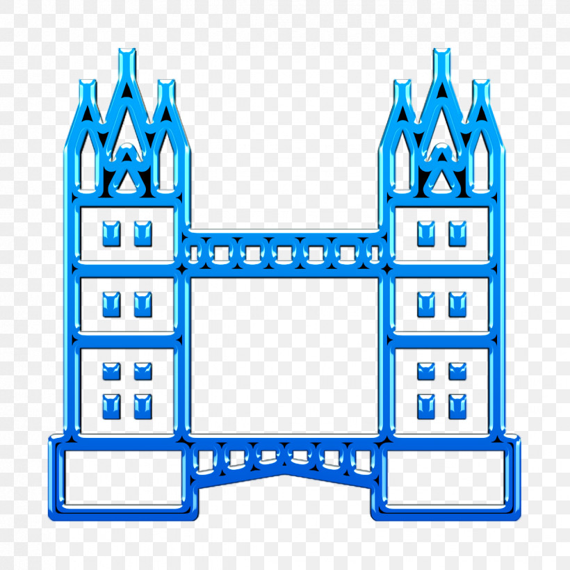 Tower Bridge Icon London Icon Landmarks Icon, PNG, 1234x1234px, London Icon, Blue, Cobalt Blue, Furniture, Geometry Download Free