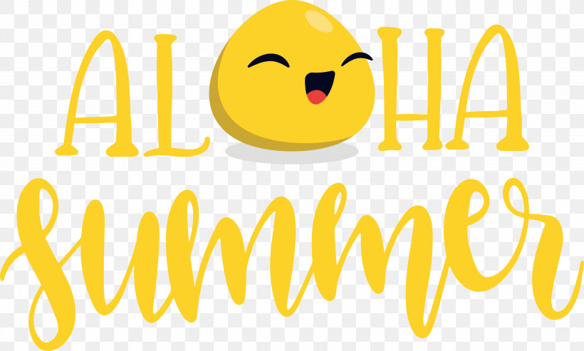 Aloha Summer Emoji Summer, PNG, 3000x1804px, Aloha Summer, Aloha, Emoji, Free, Logo Download Free