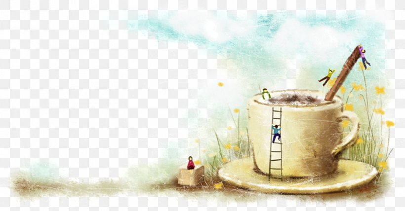 Coffee Cartoon Download Illustration, PNG, 1200x627px, Watercolor, Cartoon, Flower, Frame, Heart Download Free