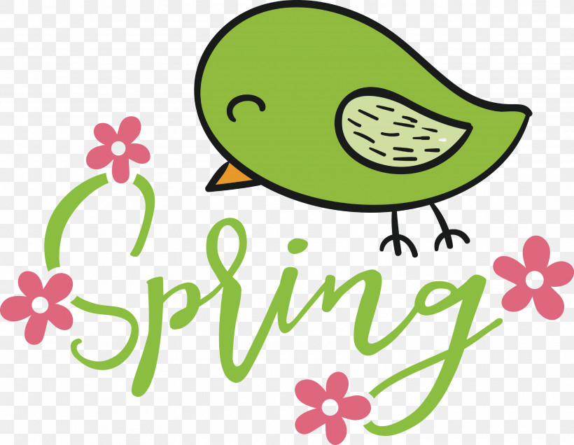 Spring Bird, PNG, 3350x2601px, Spring, Bird, Cartoon, Flower, Fruit Download Free